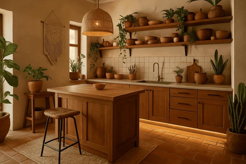 Kuchnia boho inspiracja