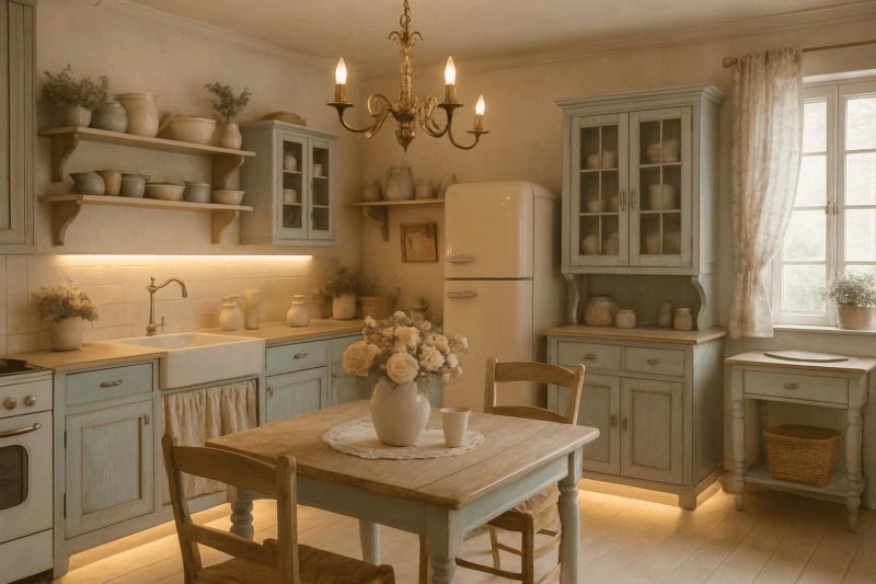 Styl Shabby Chic kuchnia