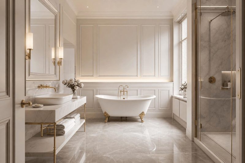 Łazienka w stylu Modern Classic