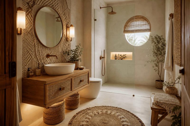 Łazienka w stylu Boho