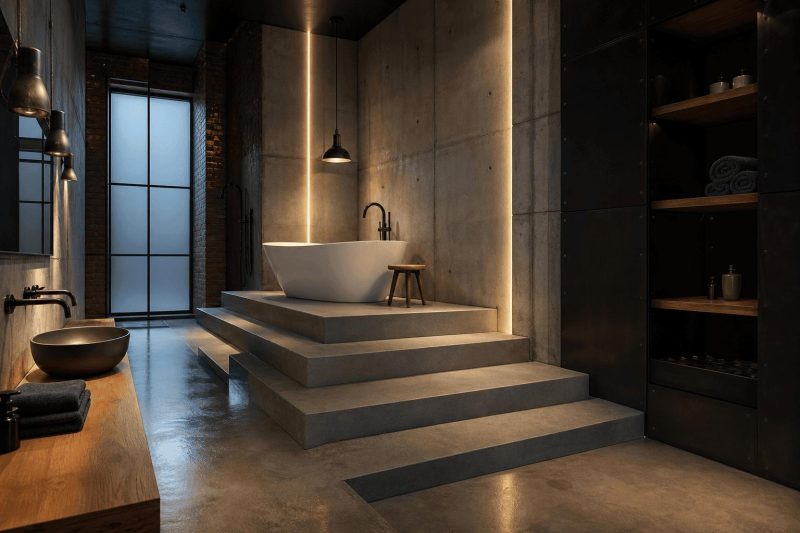 Łazienka w stylu Loft