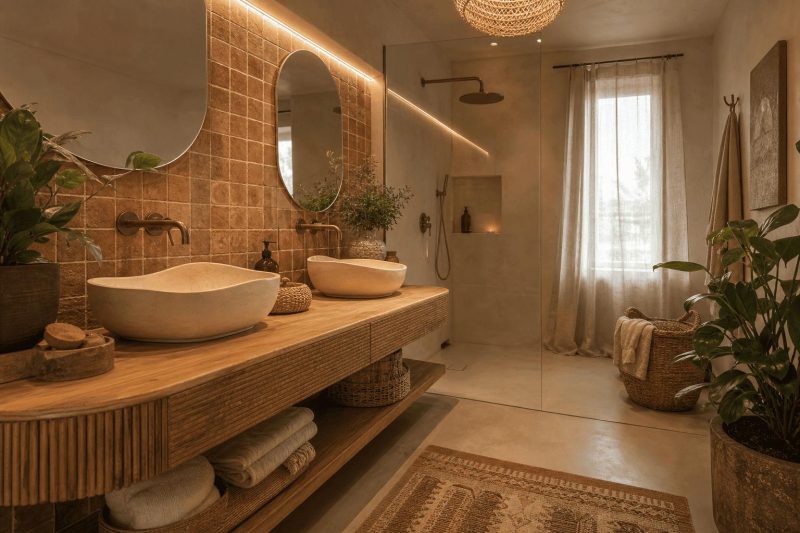 Łazienka w stylu Boho