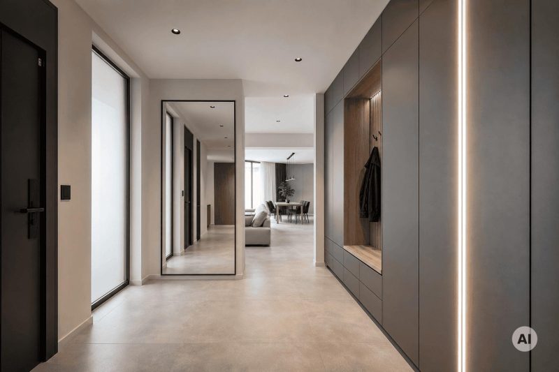 Nowoczesny przedpokój