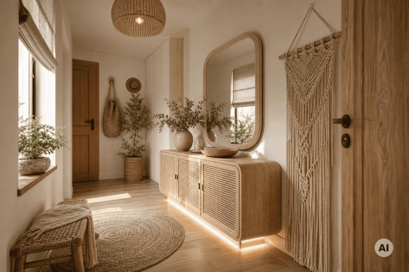 Przedpokój w stylu boho