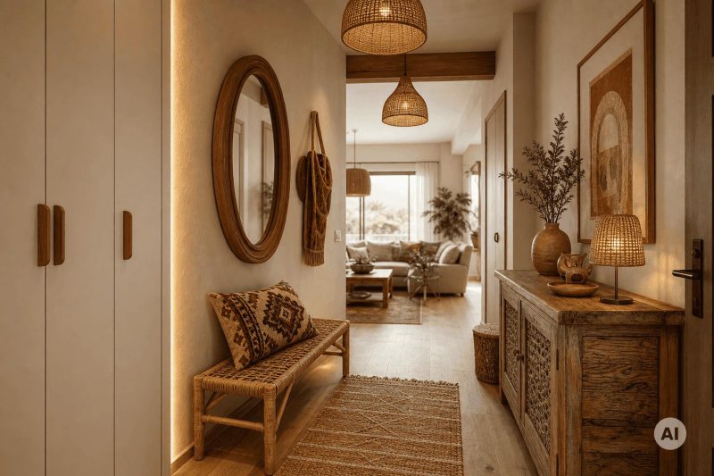 Przedpokój w stylu boho